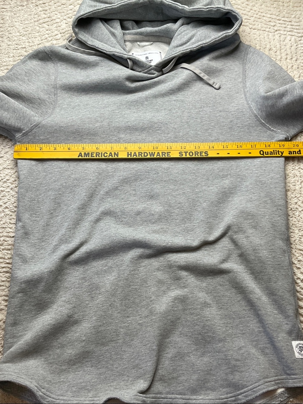 Reigning Champ Light Gray Pullover Hoodie - Picture 6 of 13